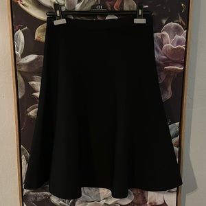 Ch Carolina herrera black knit a line skirt